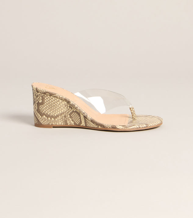 Windsor Statement Step Snake Wedges - Image 2