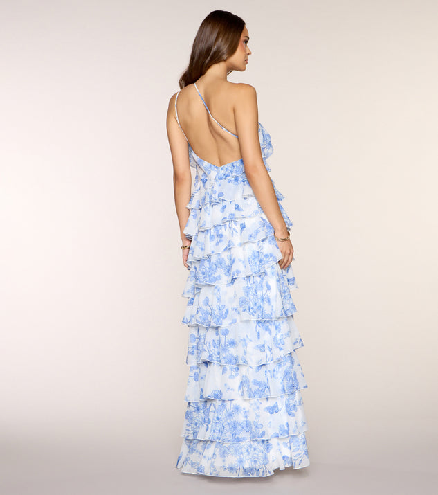 Windsor Steffanie Floral Chiffon Formal Dress - Image 2