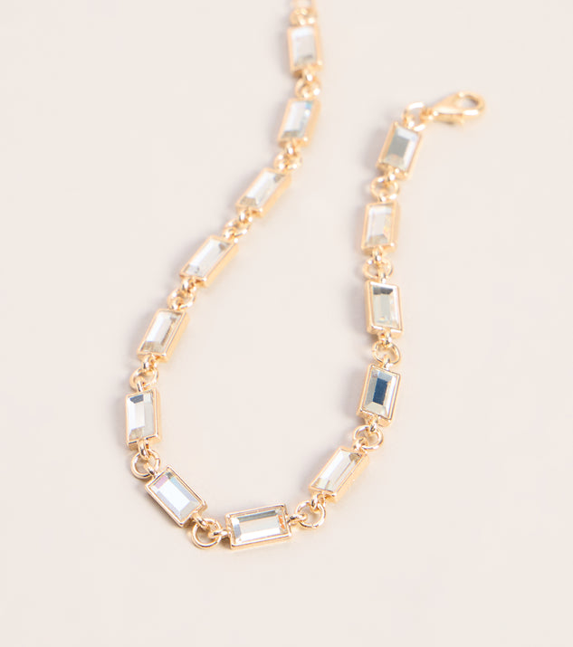 Windsor Step In Shine Rhinestone Chain Anklet - Image 3