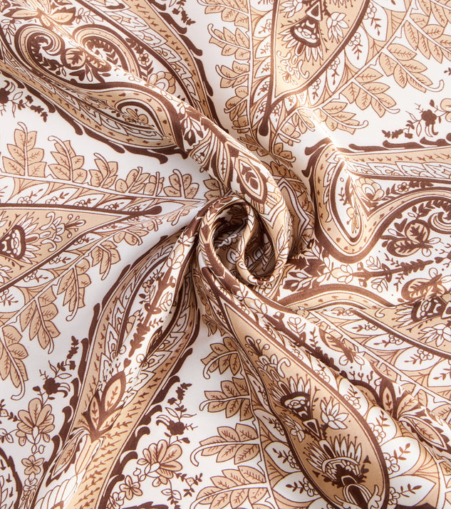 Windsor Styled On Repeat Paisley Satin Scarf - Image 3