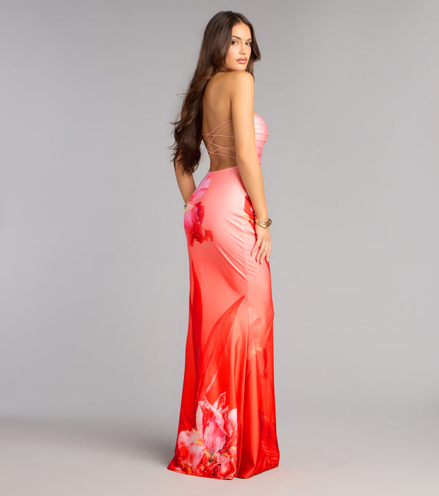 Windsor Summer Tropical Strappy Formal Dress - Image 2