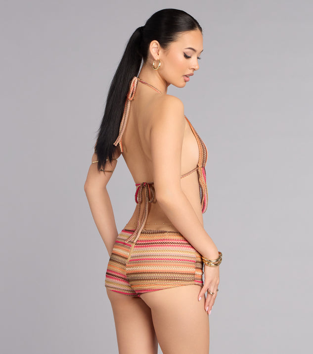 Windsor Sun Chaser Crochet Halter Top - Image 2