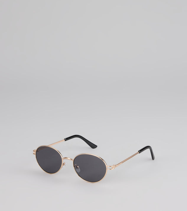 Windsor Sunkissed Round Metal Sunglasses - Image 2