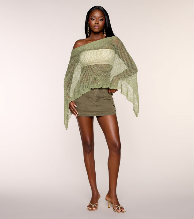 Windsor Sunkissed Stroll Knit Poncho - Image 3