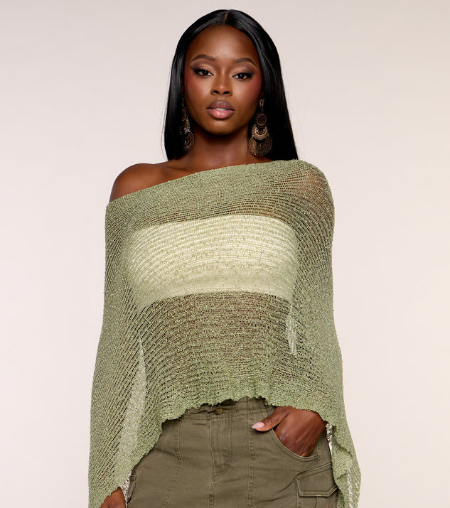 Windsor Sunkissed Stroll Knit Poncho - Image 2