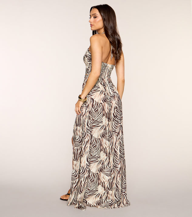 Windsor Sunkissed Stunner Halter Maxi Dress - Image 2