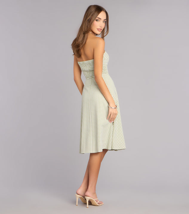 Windsor Sunny Day Cutie Gingham Midi Dress - Image 3
