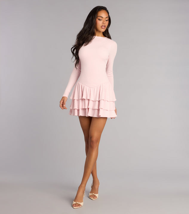 Windsor Sweet Plans Ahead Long Sleeve Skater Dress - Image 3