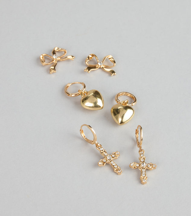 Windsor Sweet Sparkle Trio Earring Set - Image 3