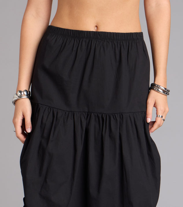 Windsor Sweet Stroll Ruched Midi Skirt - Image 3