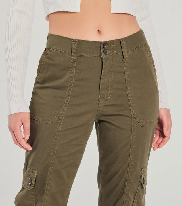 Windsor Take Charge Mid Rise Straight Cargo Pants - Image 3