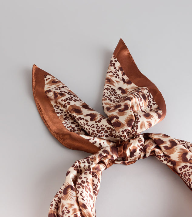 Windsor Tie It Your Way Animal Print Satin Scarf - Image 3