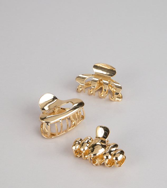 Windsor Tiny Treasure Hair Claw Clip Trio - Image 3