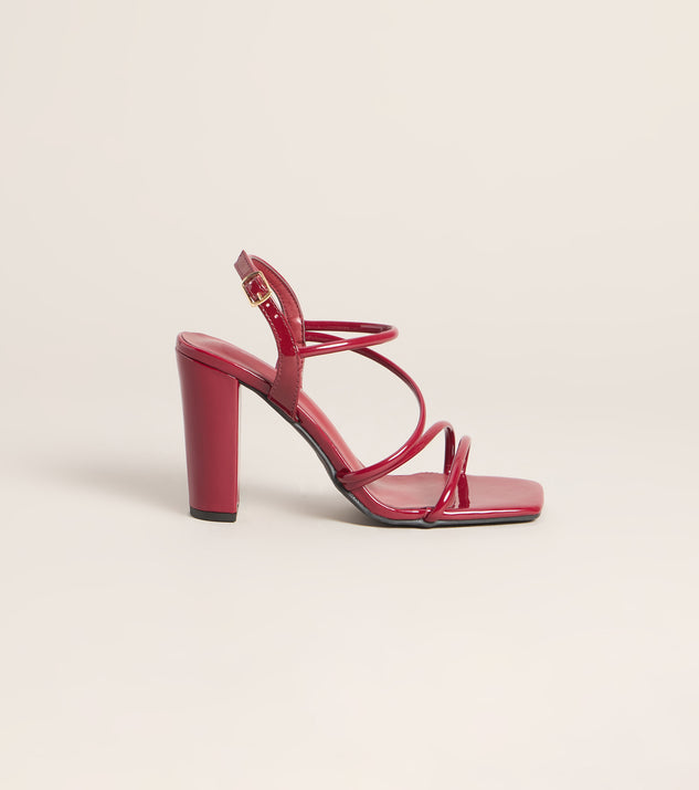 Windsor Too Tempting Patent Strappy Heels - Image 2