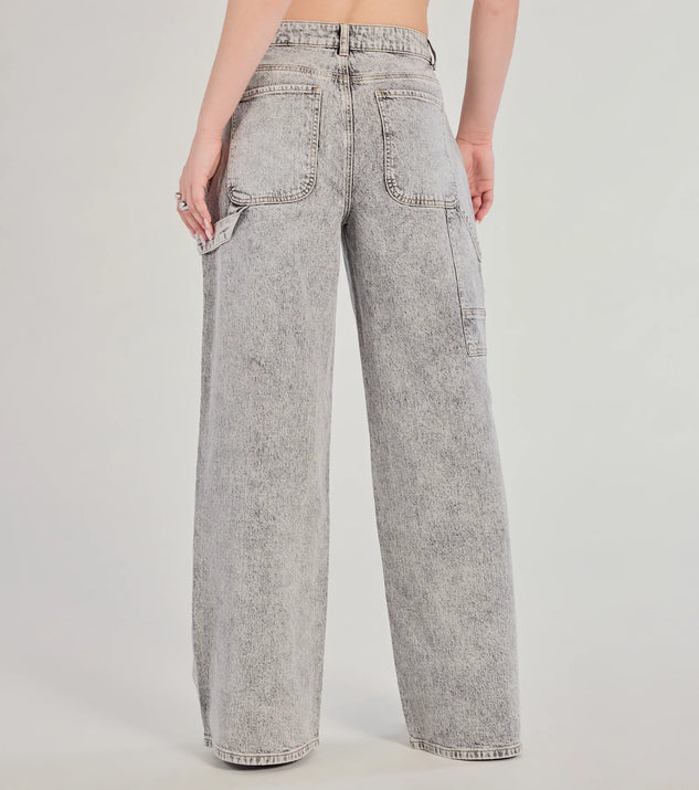 Windsor Totally Edgy Mid-Rise Wide-Leg Denim Jeans - Image 3