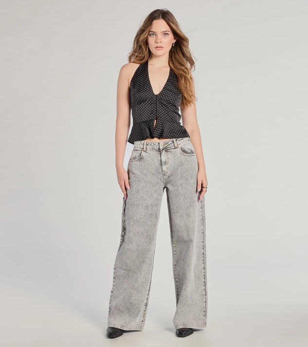 Windsor Totally Edgy Mid-Rise Wide-Leg Denim Jeans - Image 2