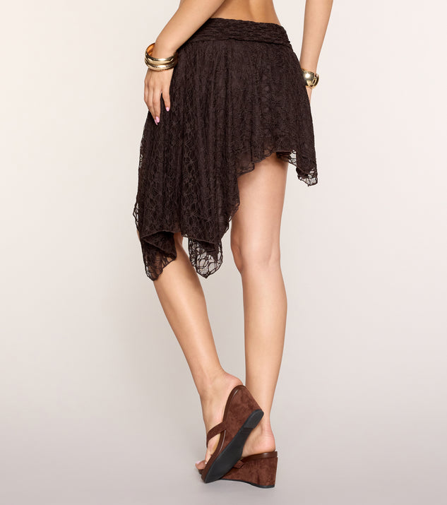 Windsor Trendy Flair Lace Midi Skirt - Image 3
