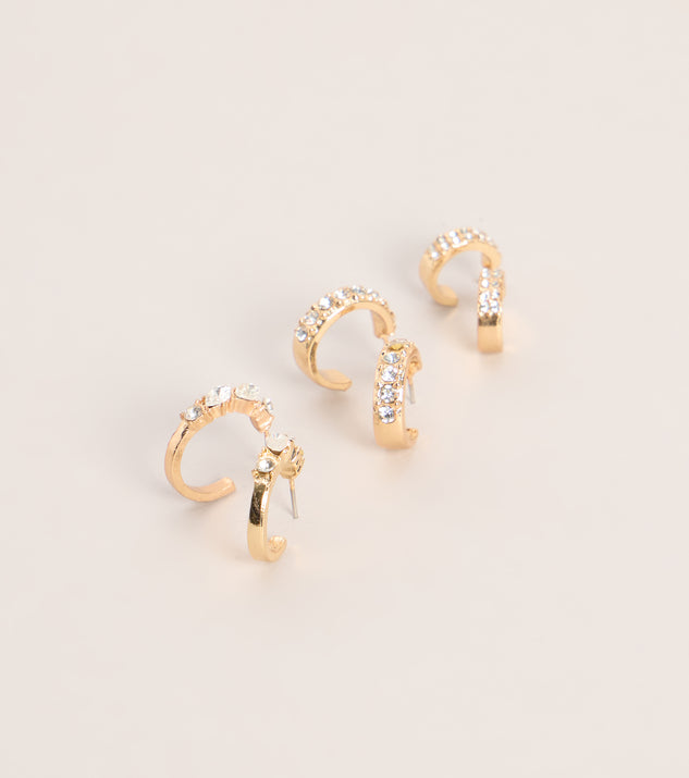 Windsor Triple The Shine Hoop Earrings Set - Image 3