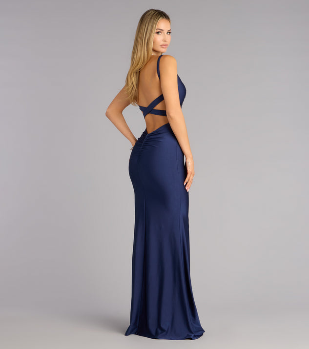 Windsor Trish Open Back Mermaid Formal Dress - Image 2