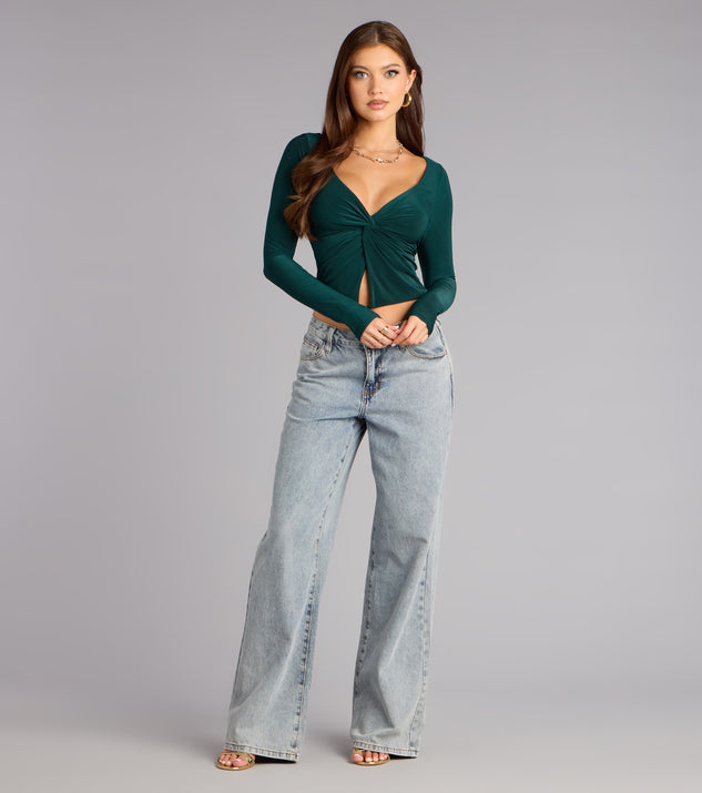 Windsor Twist the Plot Long Sleeve Top - Image 3