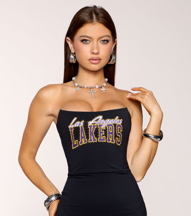 Windsor Ultra Game NBA LA Lakers Mini Dress - Image 3