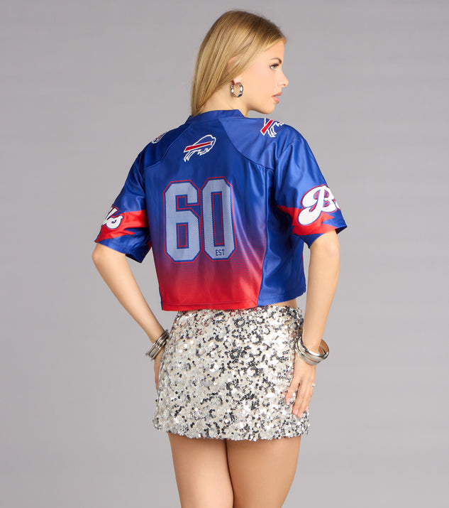 Windsor Ultra Game NFL Buffalo Bills Mesh Crop Top - Image 2