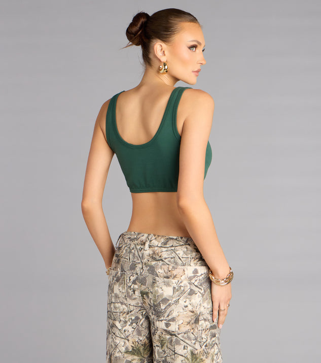 Windsor Ultra Game NFL Green Bay Packers Crop Tank Top - Image 2