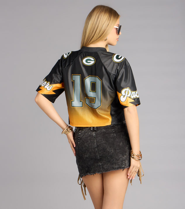 Windsor Ultra Game NFL Green Bay Packers Mesh Crop Top - Image 2