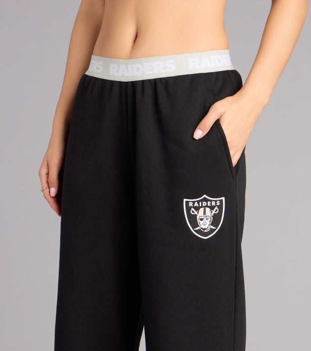 Windsor Ultra Game NFL Las Vegas Raiders Wide-Leg Sweatpants - Image 3