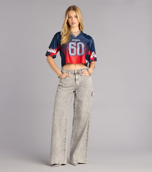 Windsor Ultra Game NFL New England Patriots Mesh Crop Top - Image 3