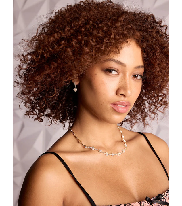 Windsor Unforgettable Faux Pearl Rhinestone Necklace And Earrings - Image 3