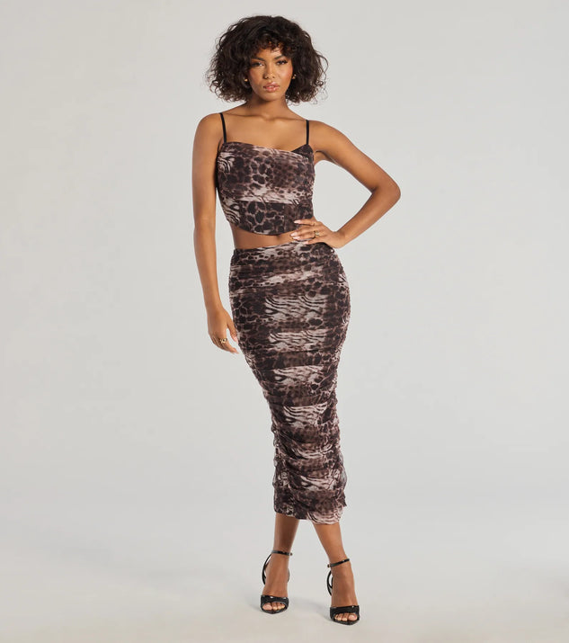 Windsor Unmatched Boldness Leopard Print Crop Top - Image 3
