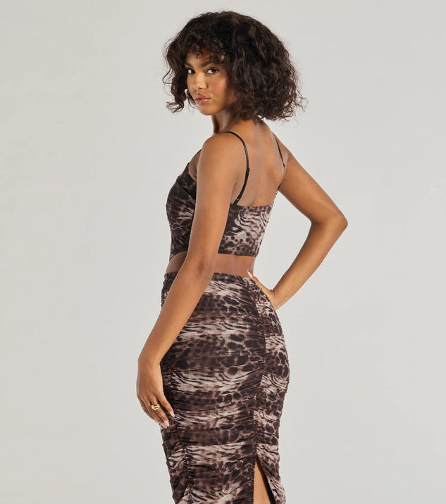 Windsor Unmatched Boldness Leopard Print Crop Top - Image 2