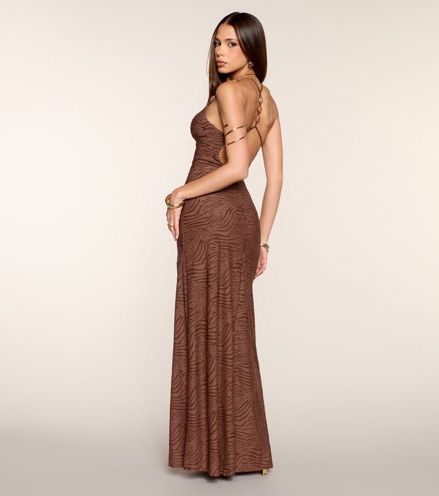 Windsor Untamed Charm Stone Beaded Maxi Dress - Image 2
