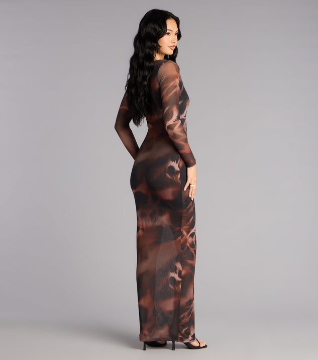 Windsor Untamed Glam Mesh Maxi Dress - Image 2