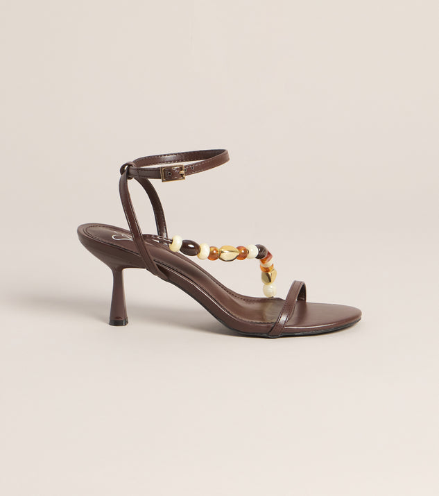 Windsor Vacation Glow Beaded Stiletto Heel Sandals - Image 3