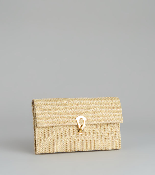 Windsor Vacation Mode Straw Clutch - Image 3
