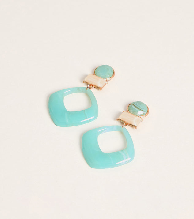 Windsor Vacation Pending Drop Hoop Earrings - Image 2