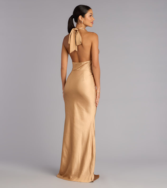 Windsor Vera Satin Mermaid Formal Dress - Image 2