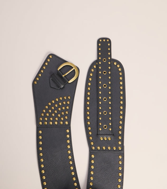 Windsor Waist Rules Studded Wide Belt - Image 2