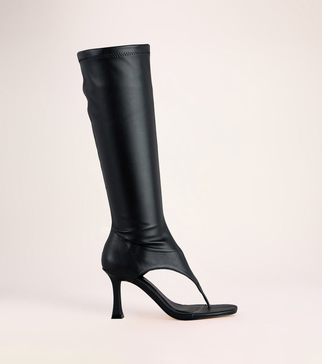 Windsor Walk The Line Thong Stiletto Boots - Image 3