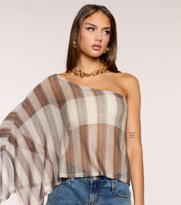 Windsor Warm Breeze One Shoulder Poncho - Image 3