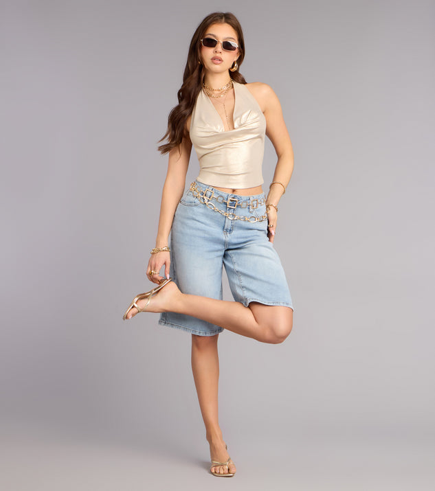 Windsor Weekend Cool Mid-Rise Denim Jorts - Image 2
