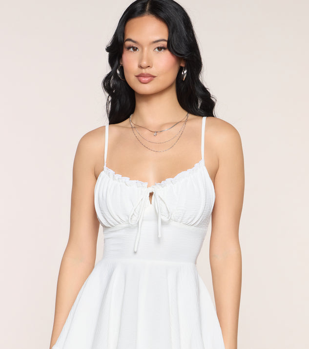Windsor Weekend Lineup Tie-Back Ruffle Romper - Image 3