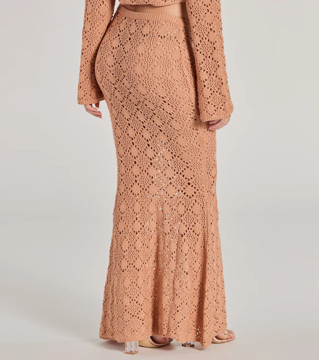 Windsor Weekend Mood Crochet Maxi Skirt - Image 2