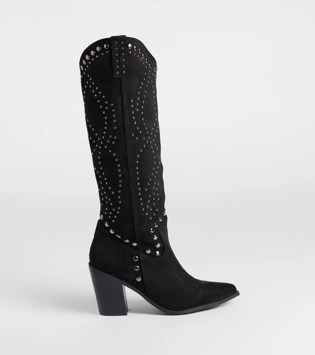 Windsor Western Edge Studded Cowboy Boots - Image 3