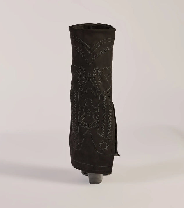 Windsor Western Flair Foldover Under-The-Knee-Boots - Image 3