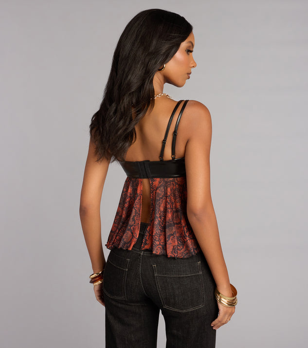 Windsor Wild Card Flyaway Animal Print Top - Image 2