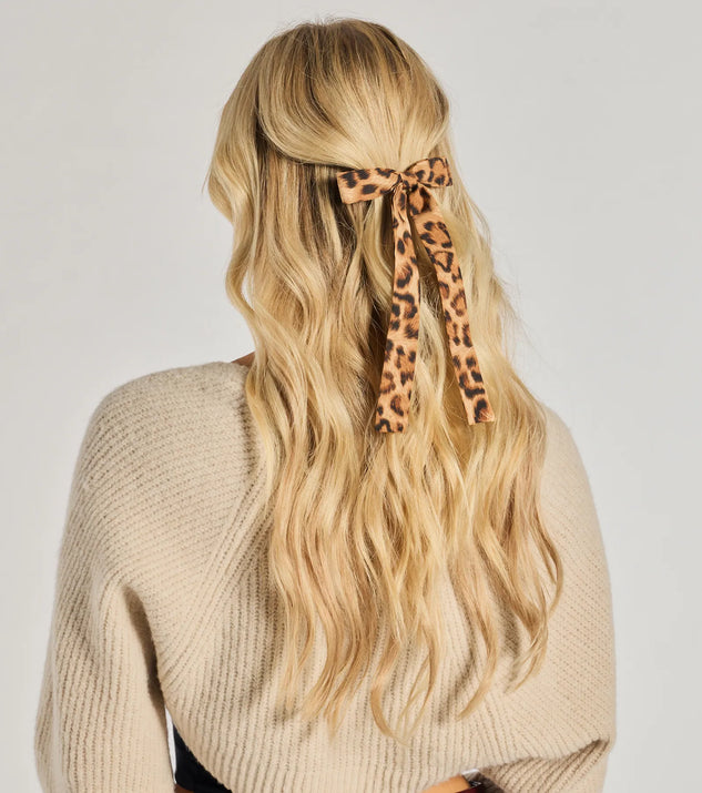 Windsor Wild Glam Cheetah Print Bow Twin-Pack - Image 2