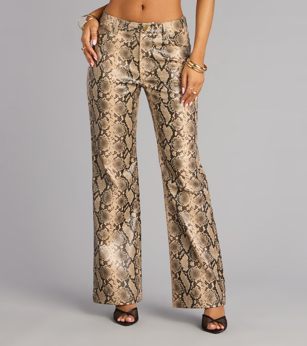 Windsor Wild Intent Snake Print Pants - Image 3